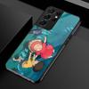 Cartoon P-Ponyo Phone Case For Samsung S25 S24 Ultra 23 Fe 22 Plus Galaxy A54 A55 A16 A13 A24 A15 A25 Glass Cover