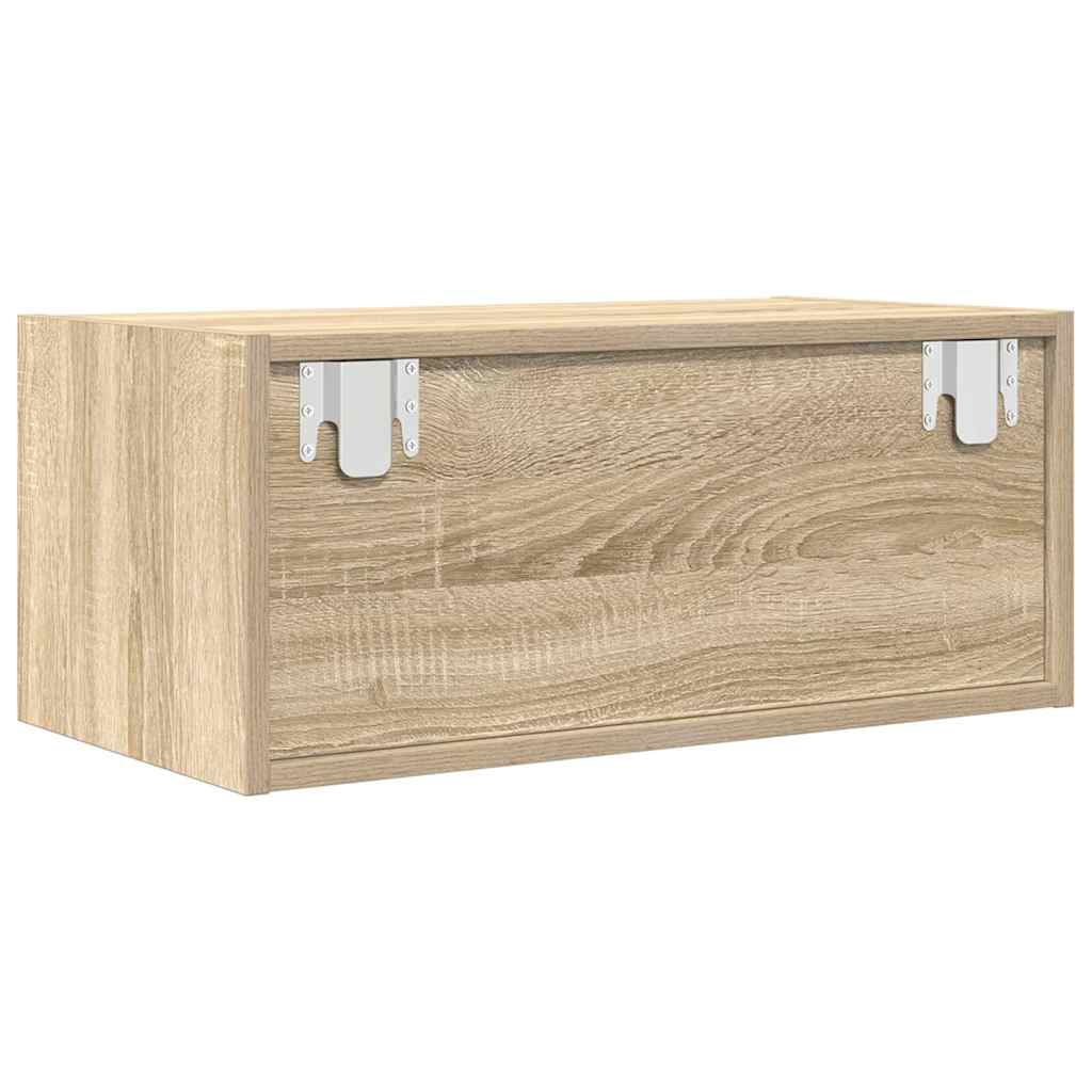 TV Cabinet in Sonoma Oak 60 x 31 x 25.5 cm Particleboard