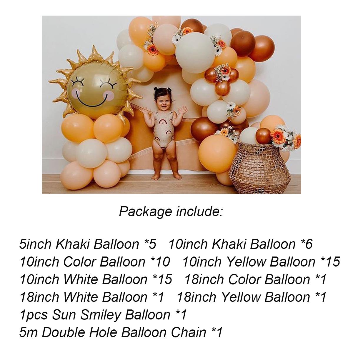

Комплект гирлянды из воздушных шаров с подсолнухом и лозой подсолнечника, украшения для детского душа для девочек и мальчиков, товары для дня рождения