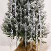 (12 Stück/Packung) Weihnachtsbaum-Anhänger Kunststoff Transparent Eiszapfen Deko Weihnachtsdekorationen Für Handgemachtes DIY Heimdekoration