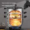 MAXCOOK 28CM 304 Stainless Steel Steamer Pot