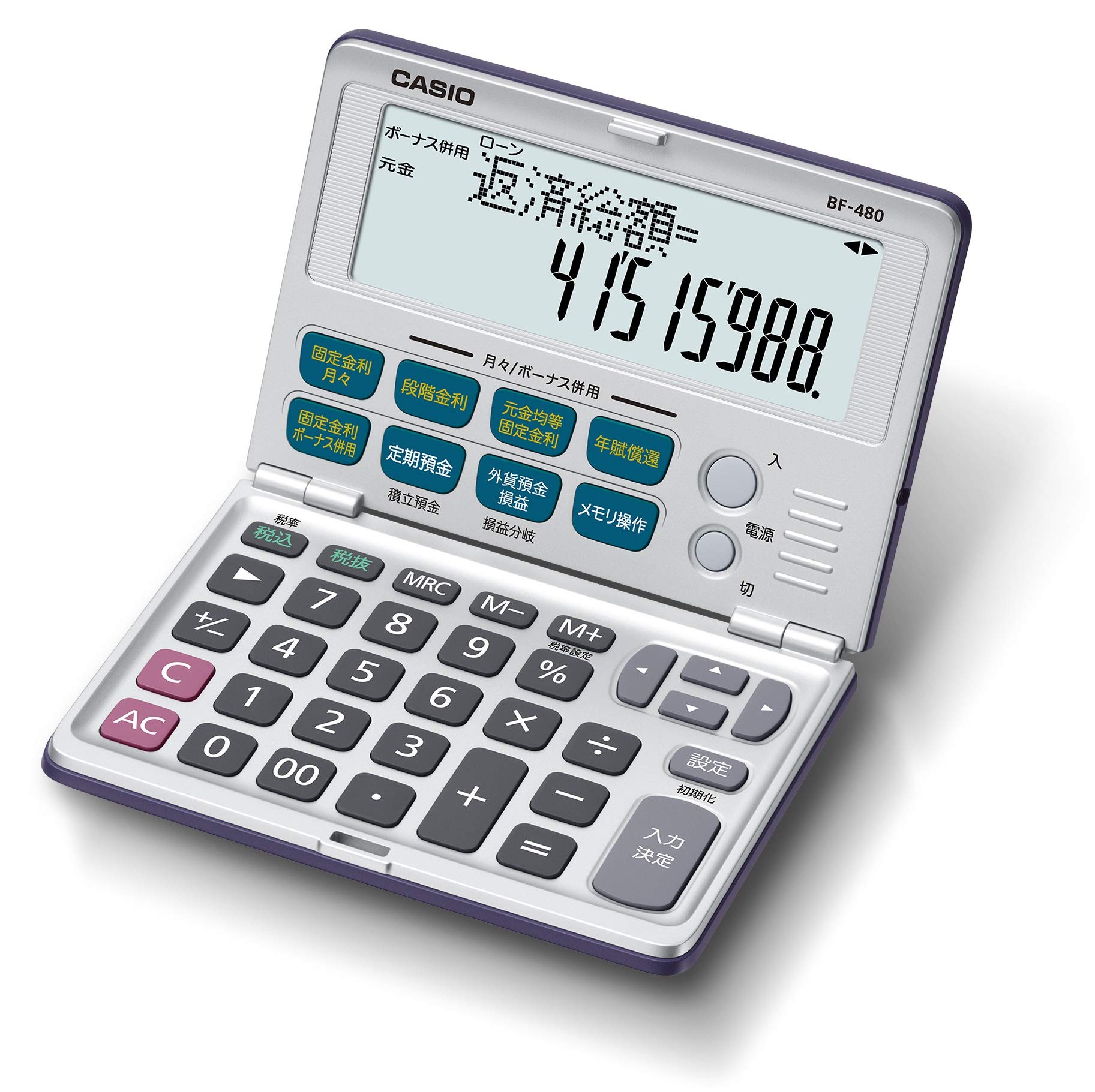 

Фінансовий калькулятор Casio Folding Notebook Type BF-480-N