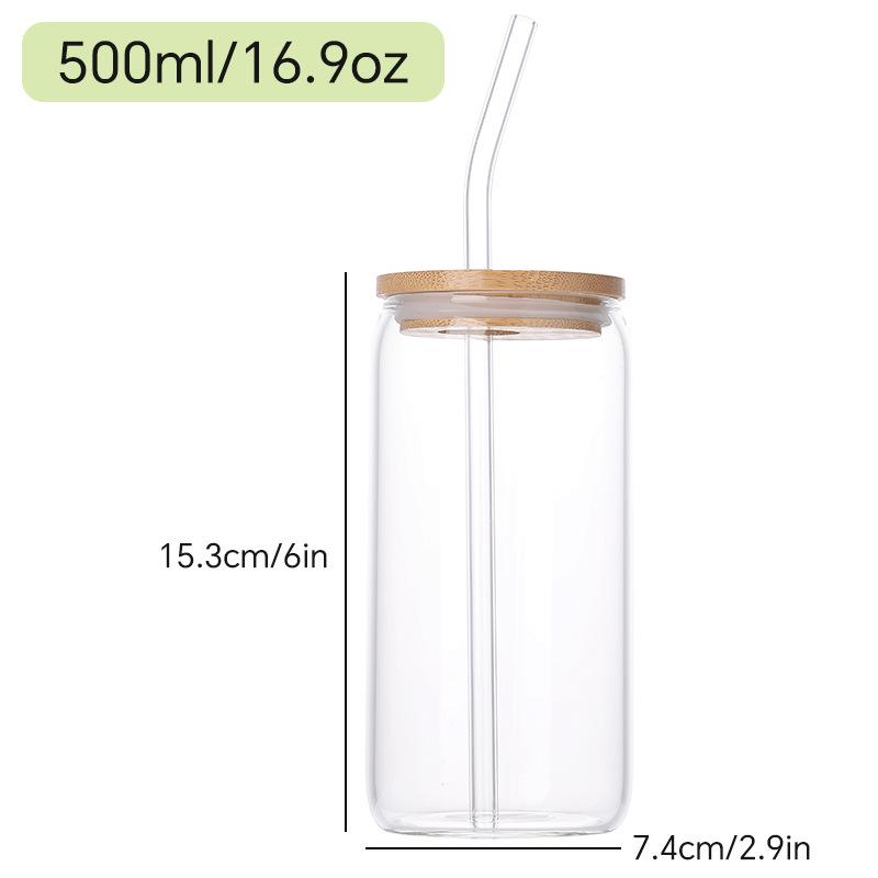 Korean Style Transparent Creative Cola Glass Cup, Juice & Drink Cup - Internet Celebrity Design