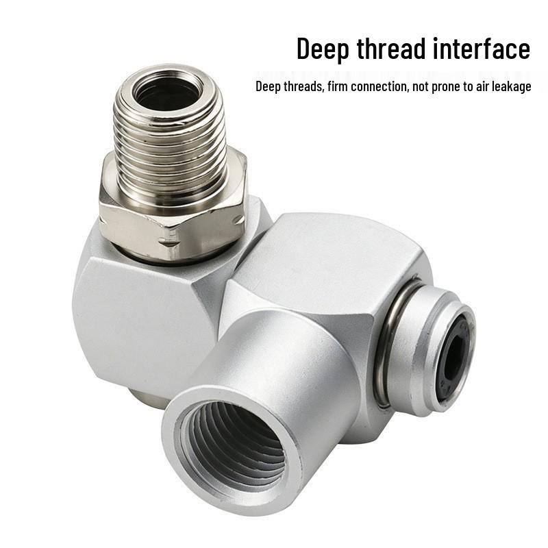 1/4NPT 360° Pneumatic Rotary Joint for Air Hose Installation