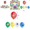 Super Mario Festa di Compleanno per Bambini Tuta Decorazioni Caratteristiche Palloncini Colorati E Festoso Stendardo Per Celebrazione