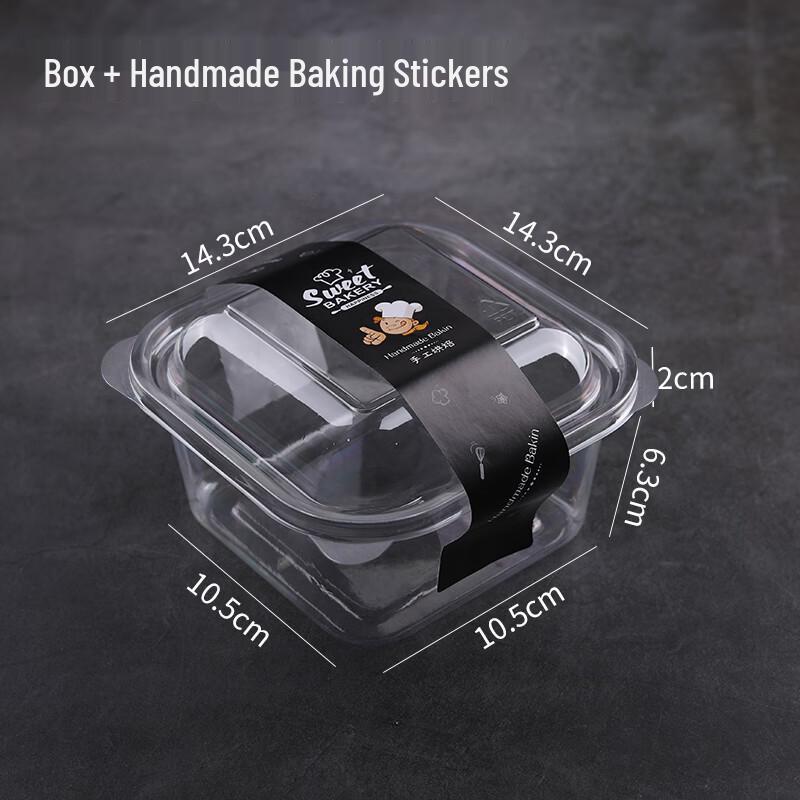Shixun Disposable Mini Cream Puff Boxes with Baking Stickers