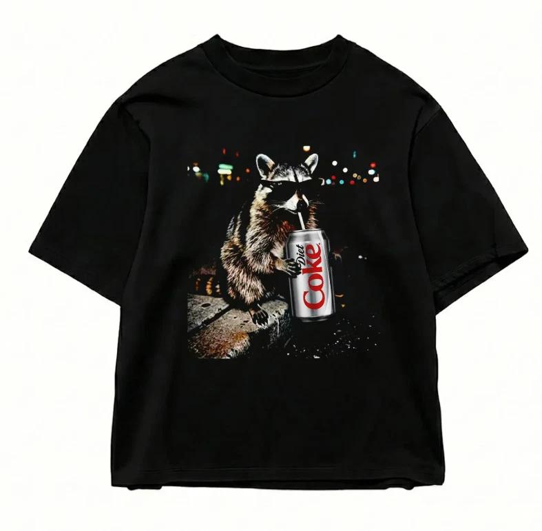 Three Raccoons Diet Coke T- Shirts S