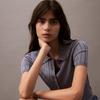 Calvin Klein Casual Striped Texture Polo Short Sleeve Knit Top Women tops Dark-Blue 47AB304-RLW
