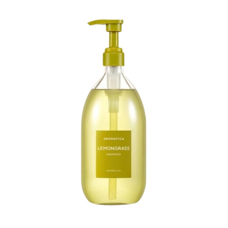 AROMATICA Lemongrass Shampoo 1L | Korean Scalp Shampoo for Hair Fall Concern, Salicylic Acid & Fresh Citrus Scent 1L