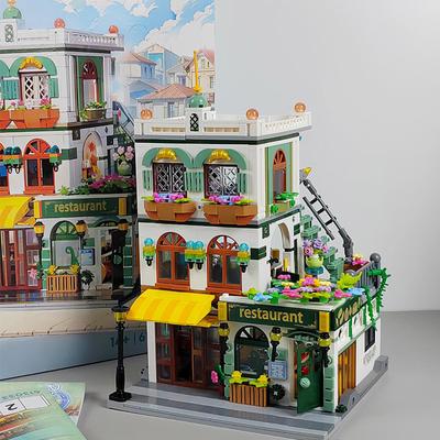 1000-Piece High-Quality Girls' High-Quality Building High-Quality Street High-Quality Scene High-Quality Assembly High-Quality Blocks High-Quality