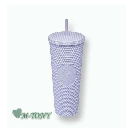 Starbucks Starbucks 2022 Soft Lavender Stud Cold Cup Tumbler Bumpy Soft Lavender Stud Cold Cup 710ml Overseas Limited Item/Not Released in