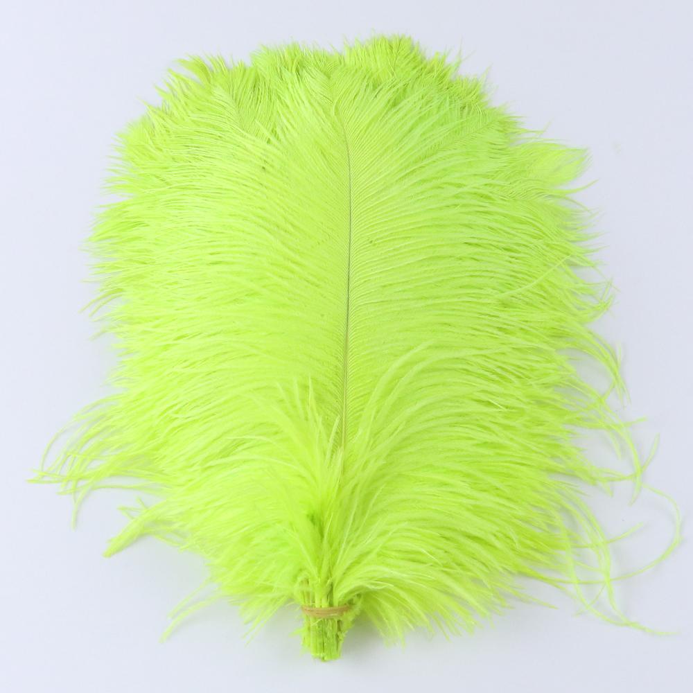 10 Pcs Colorful Ostrich Feather Wedding Table Centerpiece Decoration Plume Real Ostrich Feathers for Carnival Support 15-50 CM