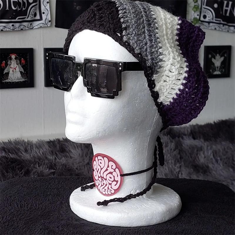 New Handmade Crocheted Children's Triangle Scarf, Snowflake Scarf, Ear Protection Hat, Cute Children's Hat