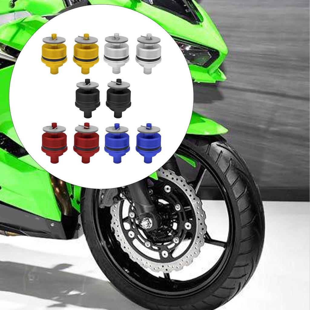 2Pcs Front Shock Absorber Screws Cover Cap for Honda CBR250 Accessories