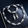 European and American Fashion Retro Pearl Necklace Earrings Set Elegant Bridal Wedding Jewelry 2026