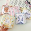 Credit Card Holder Sanitary Mat Bag Makeup Organizer Change Purse Tamper-Proof Storage Bag  Girls