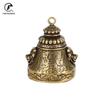 Brass Pure Double Face Lion Doorbell Antique Copper Tibetan Buddhism Pestle Bells Home Decor Ornaments for Living Room Gifts