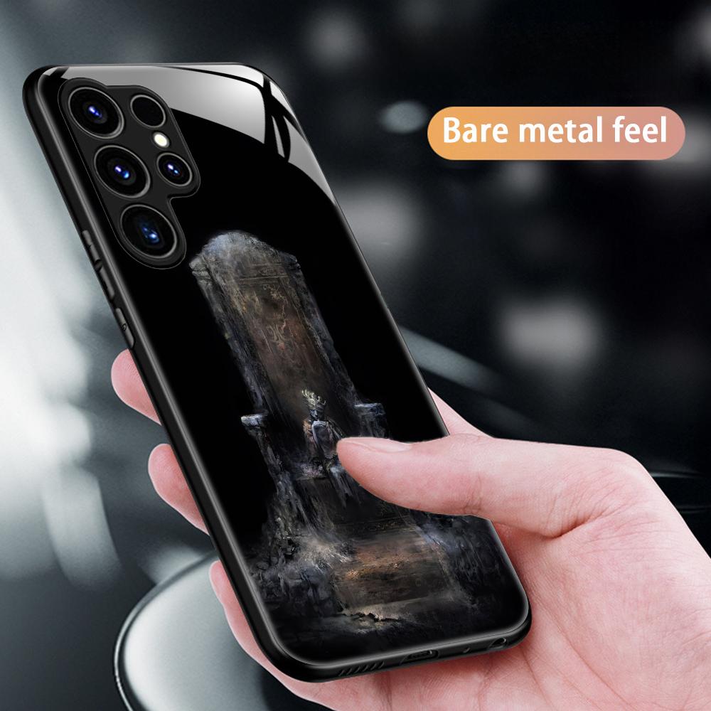 Klasická hra DARK SOULS Pouzdro na telefon Pro Samsung S26 S25 S24 S23 S22 S21 Plus Ultra Note20 Skleněné Magnetické Pouzdro