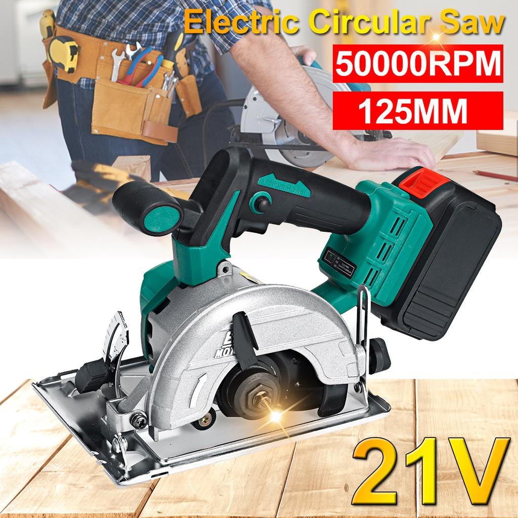 5000RPM Cordless Electric Circular Wood Cutter Curved Adjustable Cutting Sawing Machine