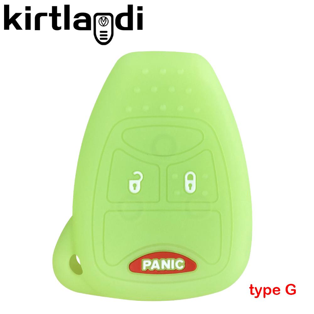 Etui na klucze silikonowe do Chrysler Voyager Pacifica 300c PT Cruiser Dodge Caliber Avenger Jeep Grand Cherokee Compass Patriot