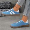 New Large-sized De Xun Shoes Round-toed Lace-up Sports Shoes Retro Flat Casual Women's Shoes