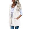 Cozyoutfit Bilibili New Womens Vest Winter Warm Hoodie Outwear Casual Coat Sherpa Jacket