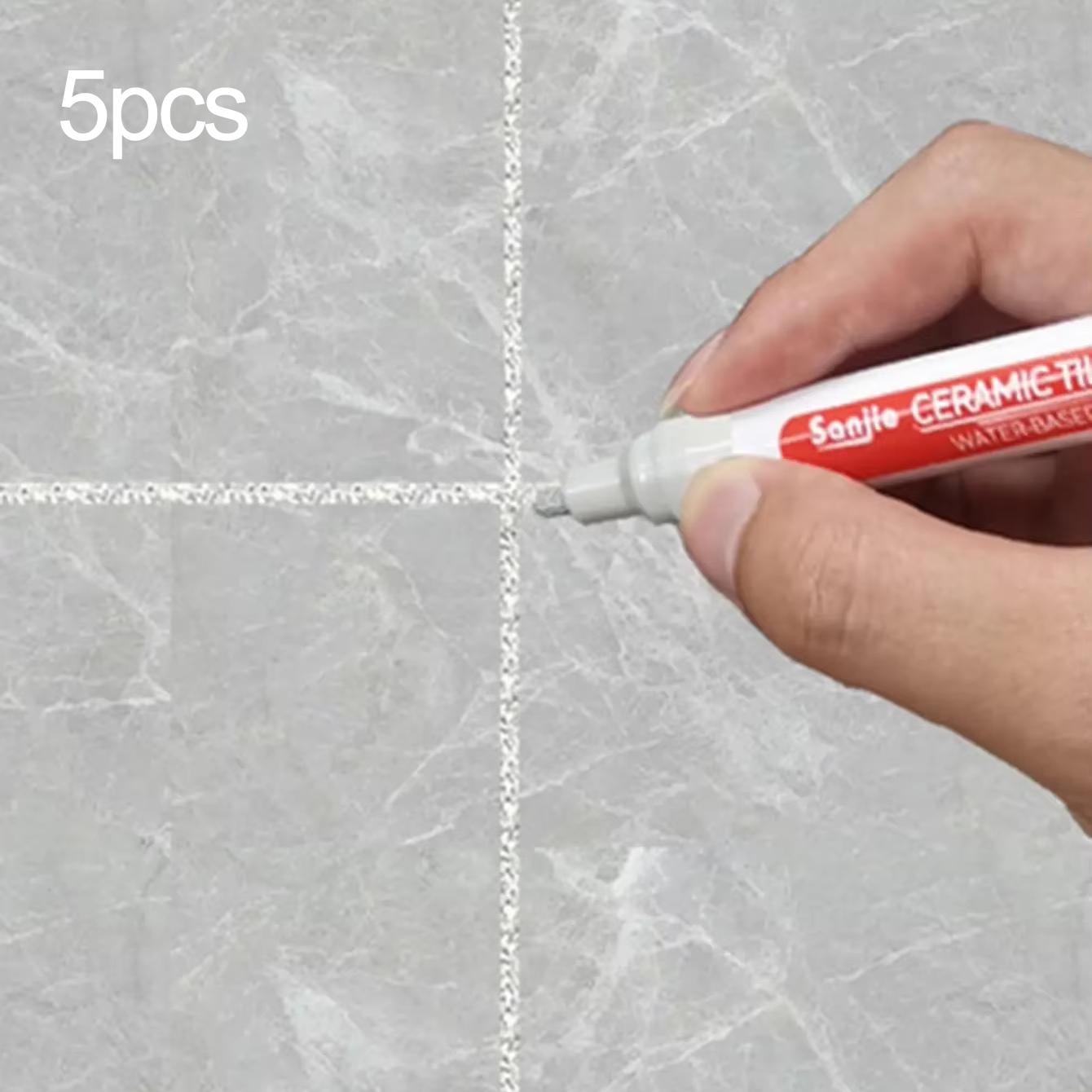 5 шт.-Керамическая плитка Настенная плитка для ванной комнаты Напольная плитка Затирка для швов Цветной ремонт Защита от плесени Водонепроницаемый Ремонтный маркер для цвета доски