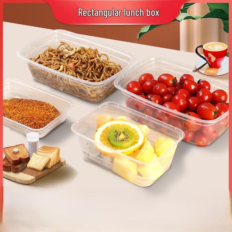 LYVVV Disposable Rectangular Takeout Containers with Lids