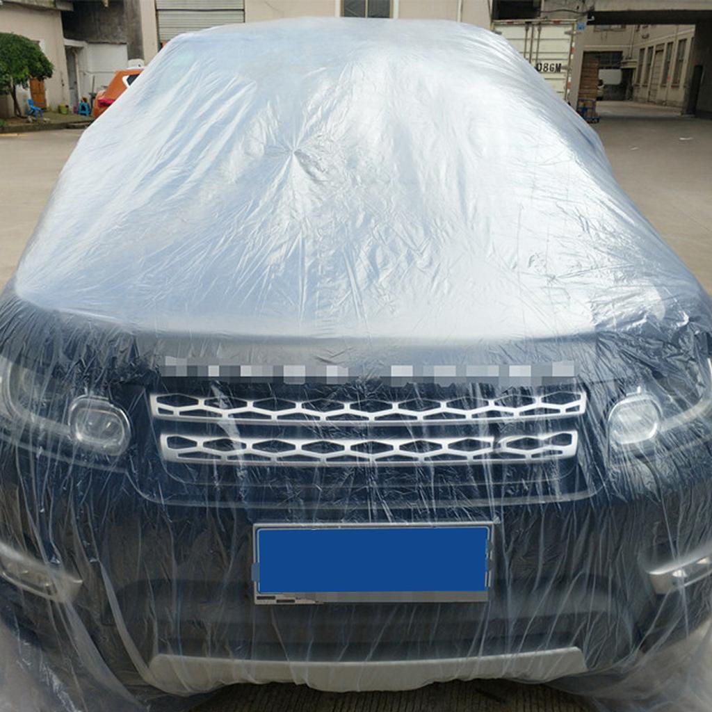 1 Stück Autoabdeckung Outdoor Staub Regen Schnee Beweis Schutz Temporär Einweg