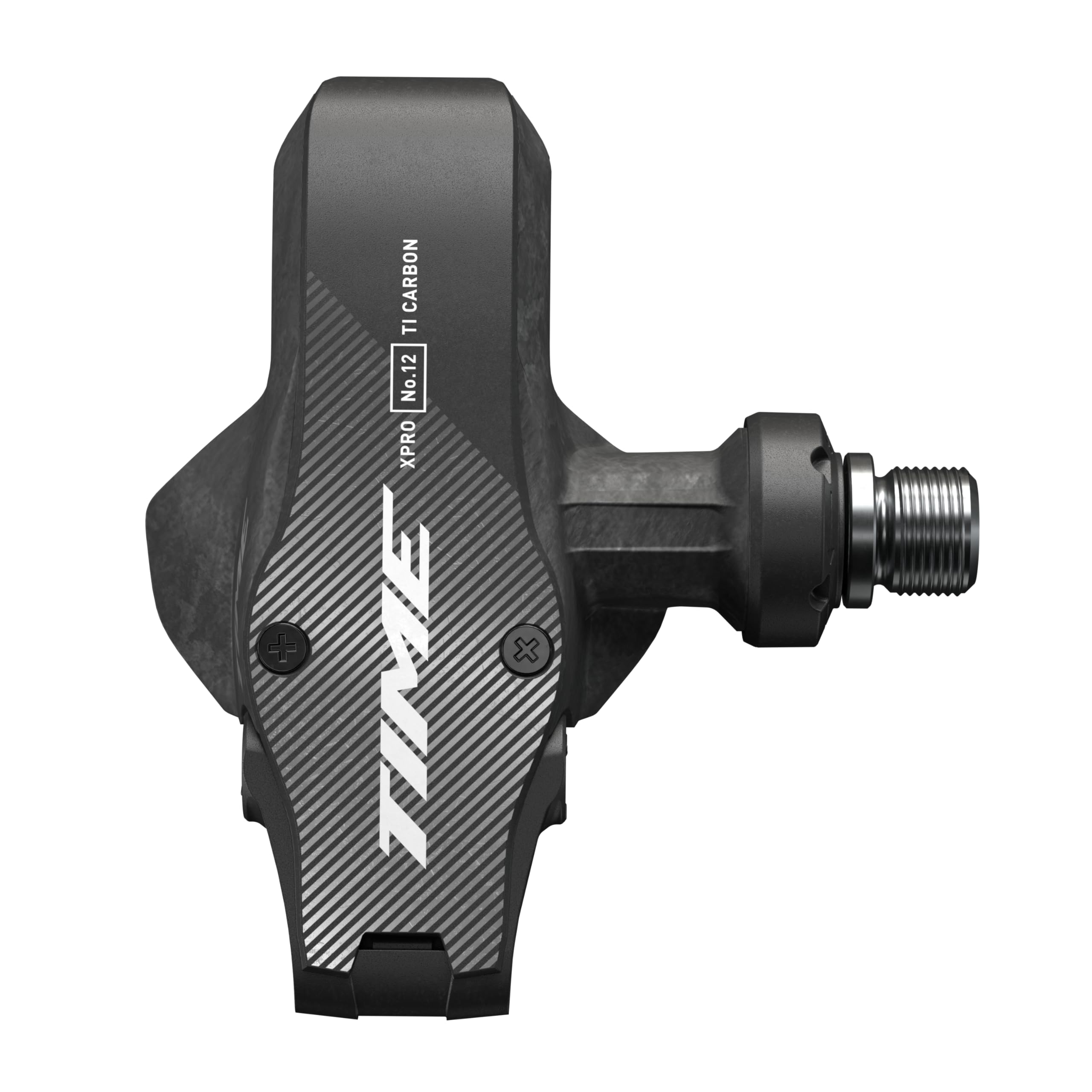 

TIME XPRO 12 57 Carbon Pedals with Titanium Spindles and ICLIC Free Cleats Carbon Silver B1 Q-Factor -