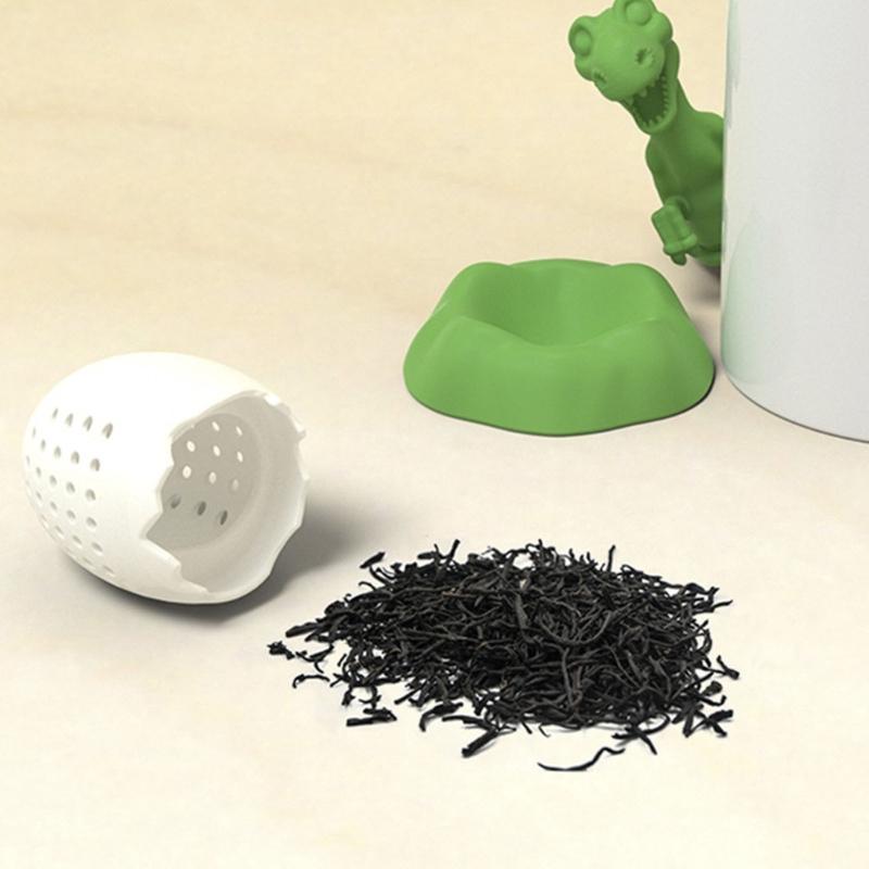 Dinosaur Shape Tea Strainers Silicone Tea Leak Related Teapot Tea Set Filter Silicone Tea Filter Tea Strainers Tea Set