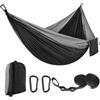 Portable Outdoor Hammock Tear Resistance High Strength Parachute Breathable Ultralight 2 Person Hammock for Travel Hiking Garden