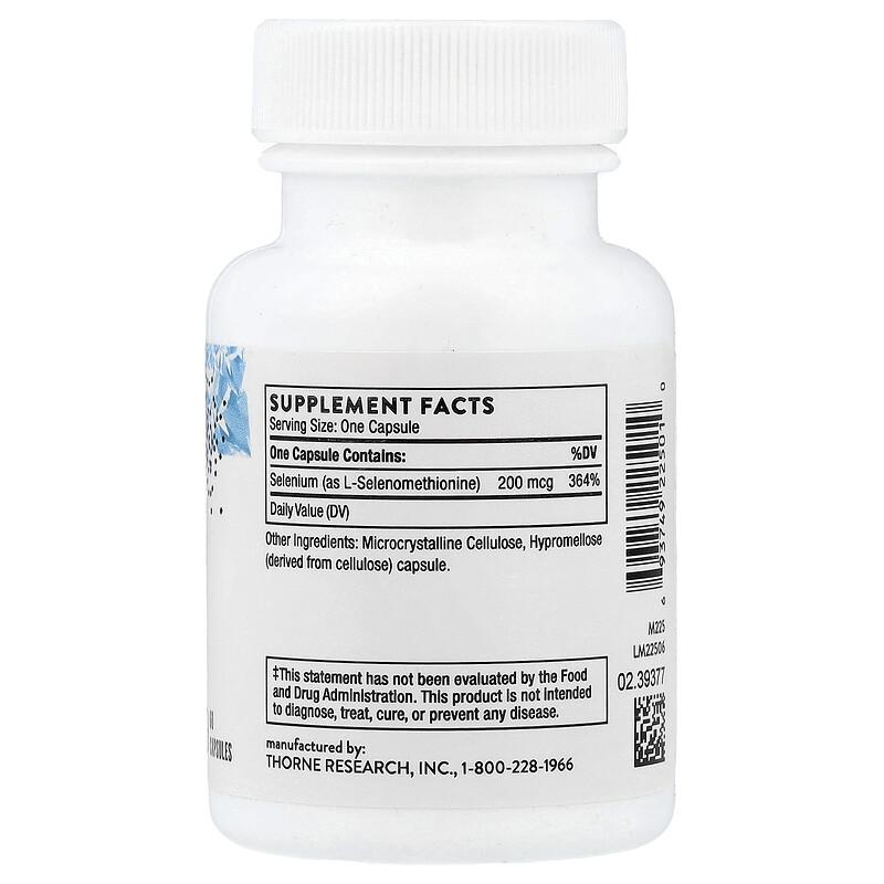Selenium, 200 mcg, 60 Capsules