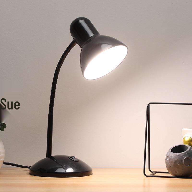 

Безопасная для глаз светодиодная минималистичная металлическая настольная лампа для офиса, общежития и учебы Button Switch