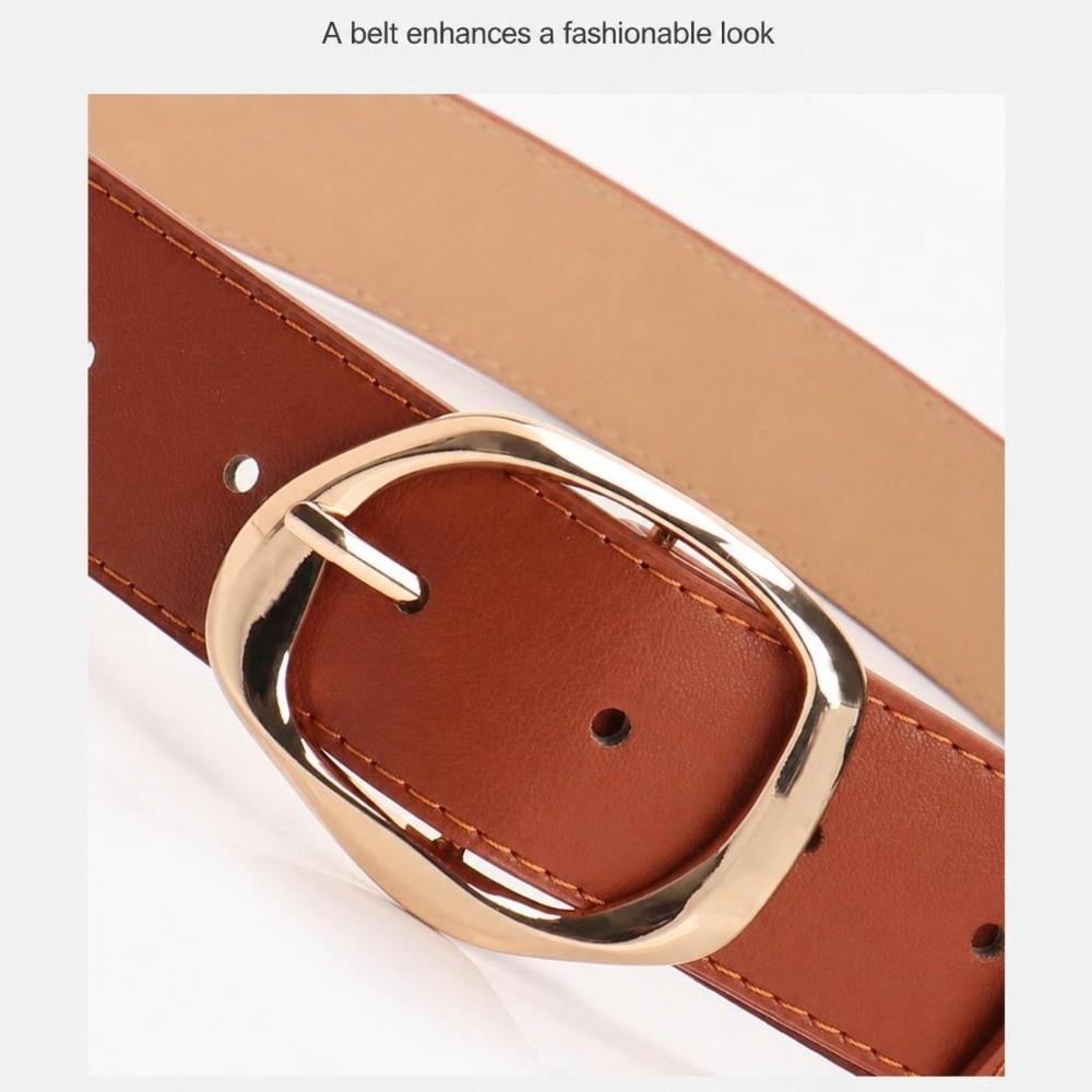 Alloy Buckle Waist Belt Faux Leather Leather Waistband Minimalist Waist Strap  Casual Daily Wear