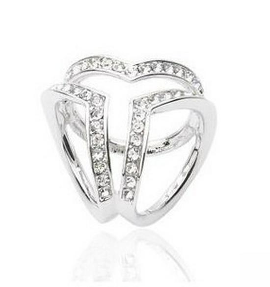 Korean Style Fashion Crystal Scarf Ring