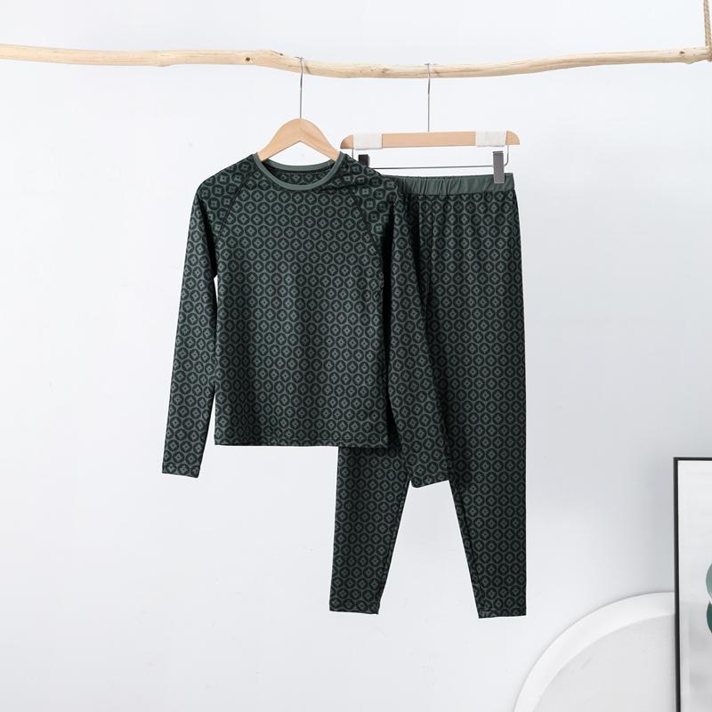 Printed Round Neck Top Pants Set Women's Sexy Hottie Long Sleeve Copper Coin Printed T-shirt Slim Casual Trousers New Fashion