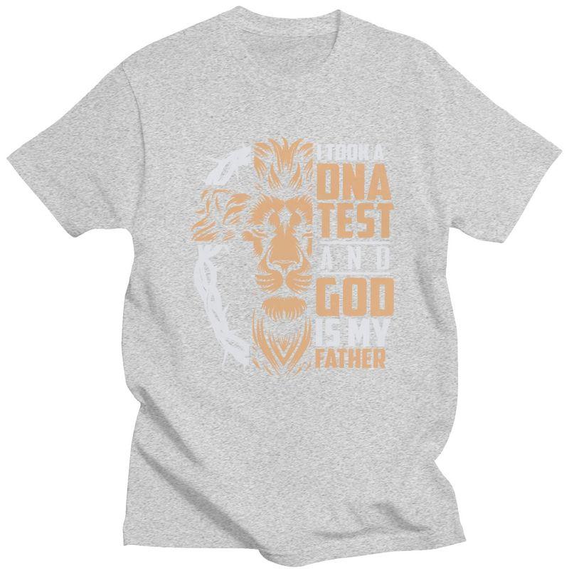 Custom I Took A Dna Test God Is My Father Tshirts for Men Short Sleeve Leisure Tshirt Loose Fit Pure Cotton Tees Gift Idea