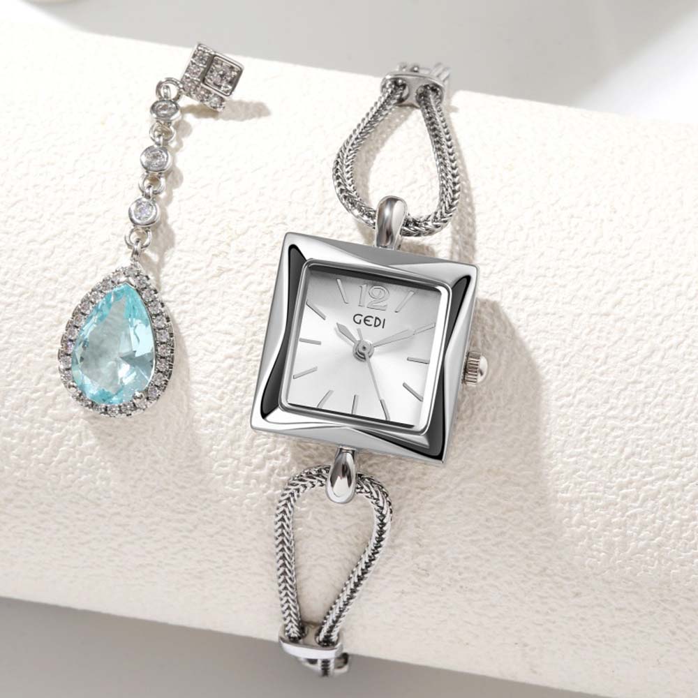 GEDI luxury Women's Quartz Watch niche Women Wristwatch Simple Square Bracelet Waterproof Ladies fashion Watches Gift