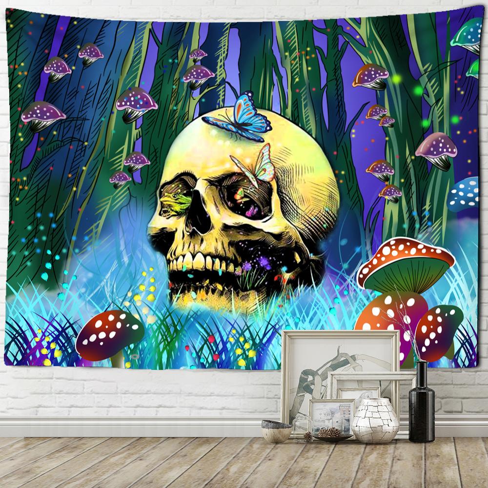 Romantischer Sonnenblumen-Astronaut Wandteppich Wandbehang Hippie Tapiz Kunst Böhmische Mystik Wohnzimmer Schlafzimmer Heimdeko