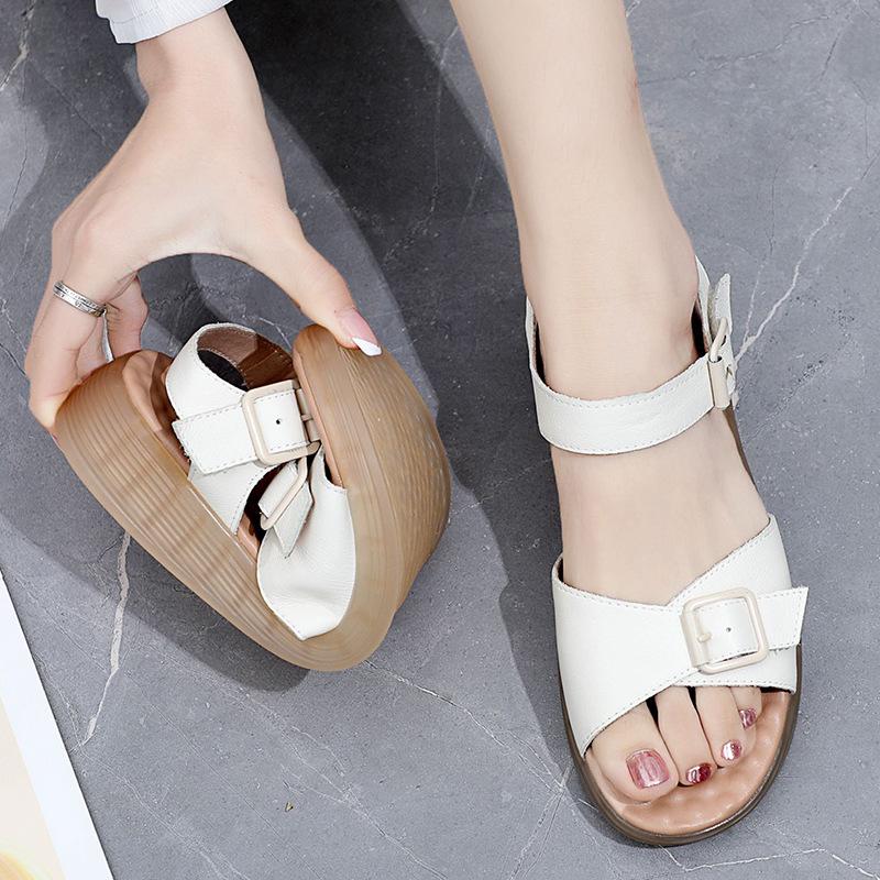 Mujeres antideslizante suave inferior estudiante zapatos de cuero embarazadas  sandalias planas comprar a buen precio — entrega gratuita, reseñas reales  con fotos — Joom