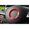 For Mercedes-Benz GLC 2016-2022 Red Alloy Steering Wheel Horn Button Ring Trim