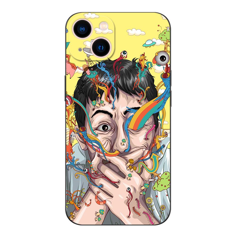 Black Tpu Case For Motorola Moto G52 G42 G60 4G G60S G71 G9 Play Plus Power One 5G Ace Shintaro Kago Horror Cartoon