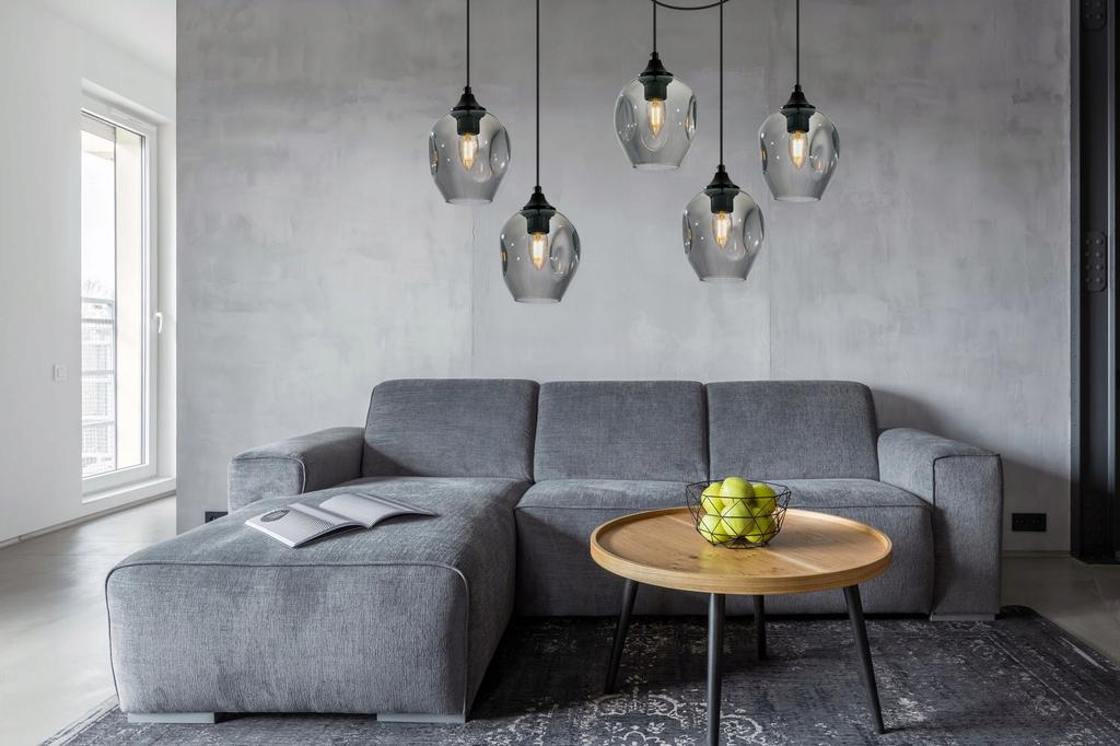 MODERN GLASS SPIDER CEILING HANGING LAMP