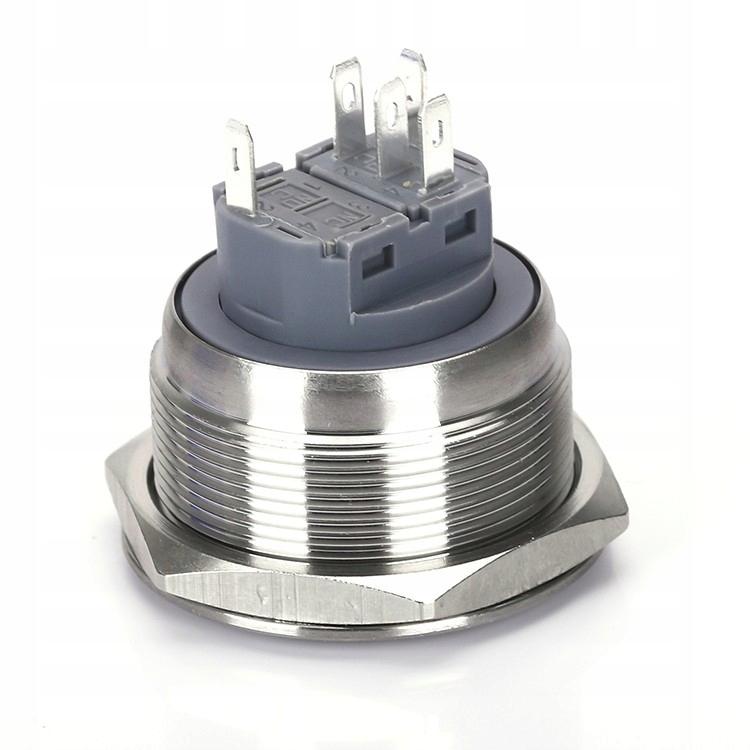 Monostable Vandal-proof Pushbutton 250V 5A 28X35
