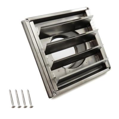 Stainless Steel Air Vent 150mm Ventilation Grille Wall Square Tumble Extractors Ventilation Cover Fan Outlet Enduring