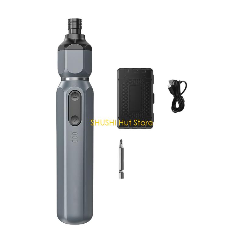 Portable Rechargeable Screwdriver Tool Ergonomic Grip Screwdriver D57B