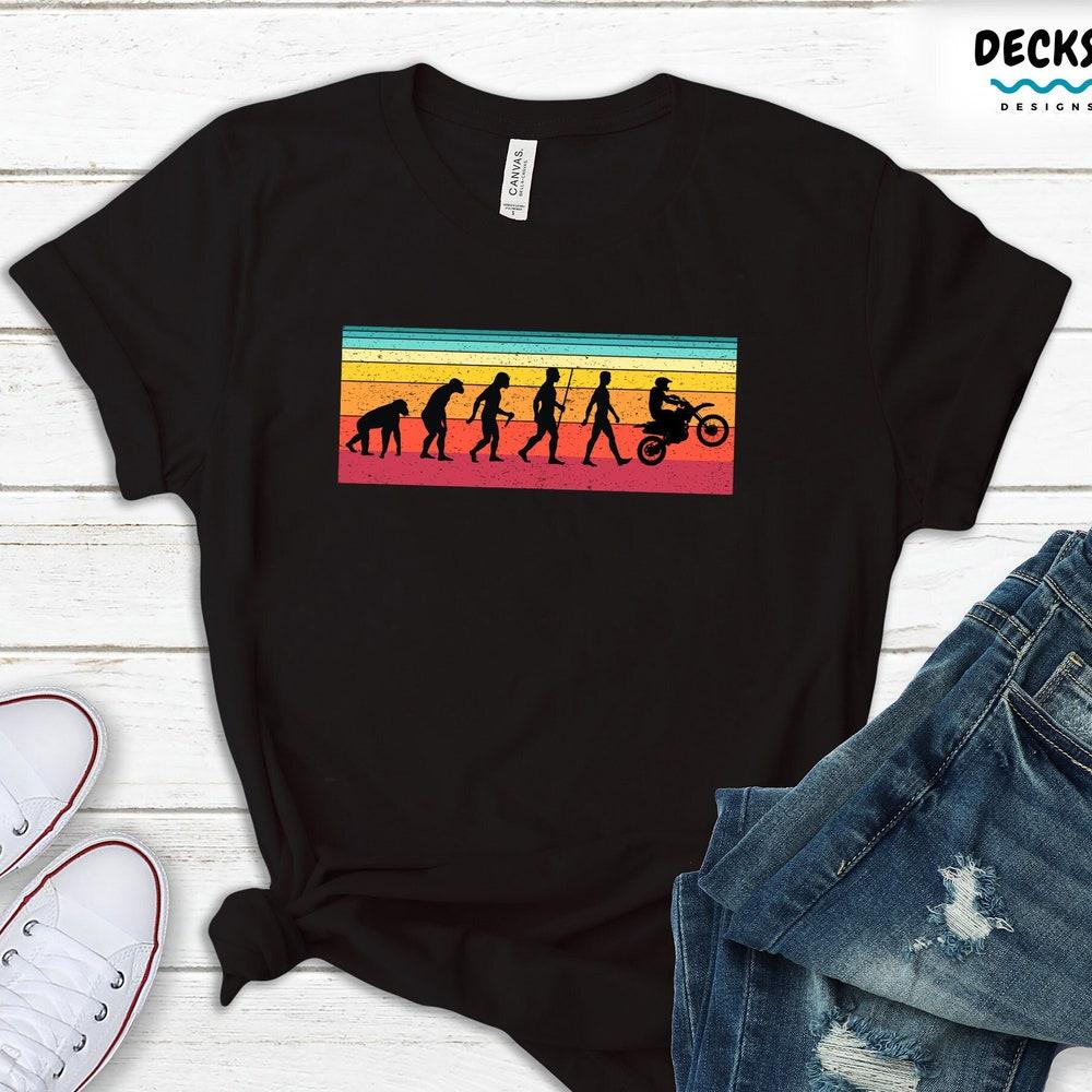 Funny Biker Shirt, Motorcycle Gift, Motorcyclist T-shirt, Gift For Him, Biker Dad Tshirt, Biker Grandpa Gift, Motorcycle Evolution Shirt Men XXXXL