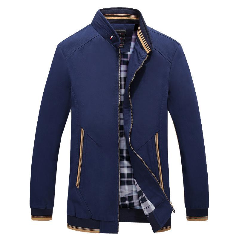 Spring and Autumn Men's Jacket Business Middle-aged and Young Slim-fit Casual Men's Jacket