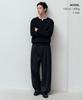 MUSINSA STANDARD Washable Supima Cotton Henley Neck Knit [Black]